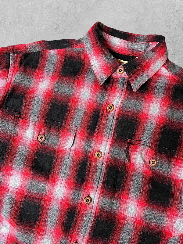 Vintage Fleece Lined Flannel Overshirt Medium