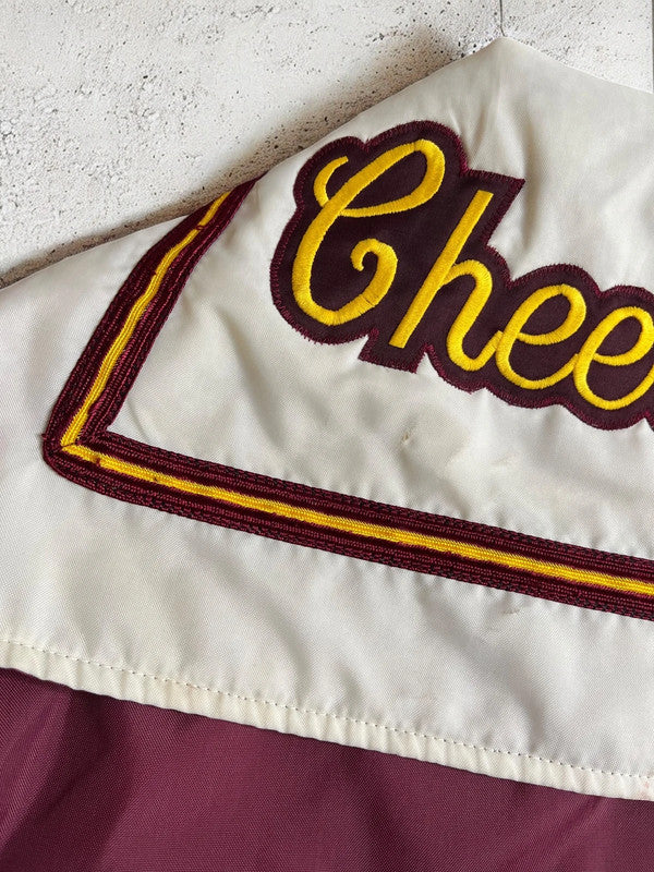 Vintage Cheerleader Varsity Bomber Jacket Large