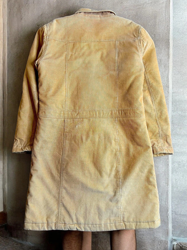 Y2K Corduroy Long Coat Large