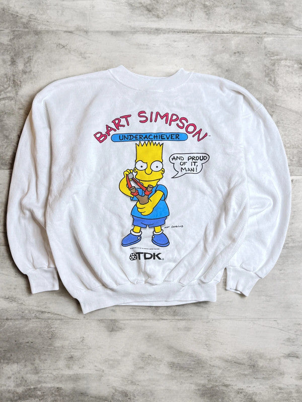 Vintage Simpsons Bart Sweatshirt 1990 Large