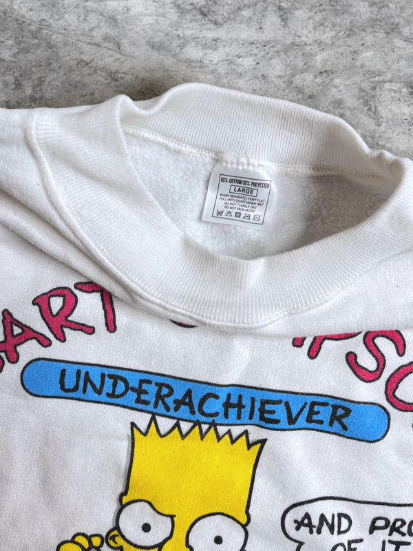 Vintage Simpsons Bart Sweatshirt 1990 Large