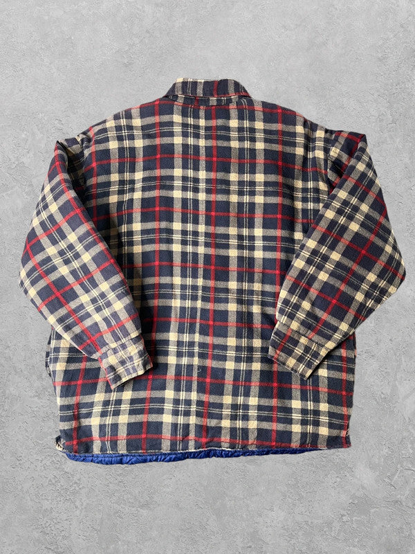 Vintage Padded Flannel Overshirt Large