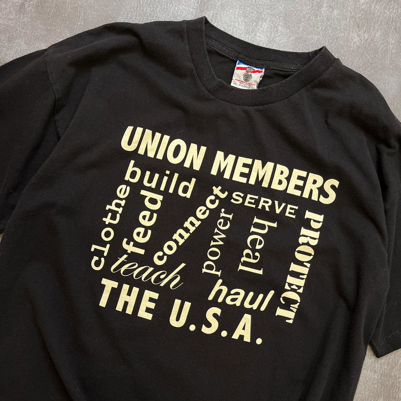 Vintage Union Members Made in USA T Shirt XL