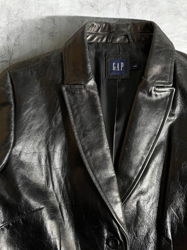 GAP Vintage Leather Jacket Blazer Medium