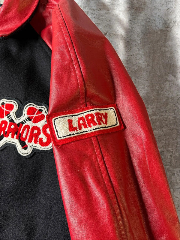 Vintage Warriors Wool & Leather Varsity Jacket XL