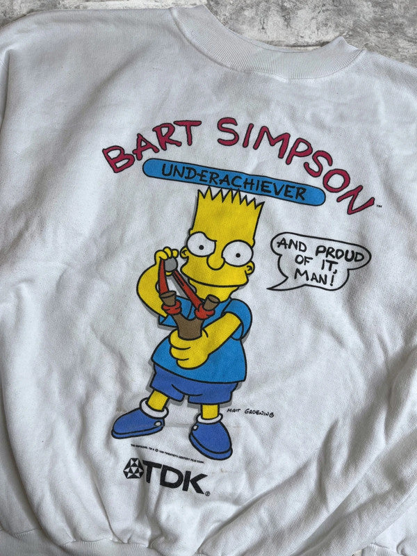 Vintage Simpsons Bart Sweatshirt 1990 Large