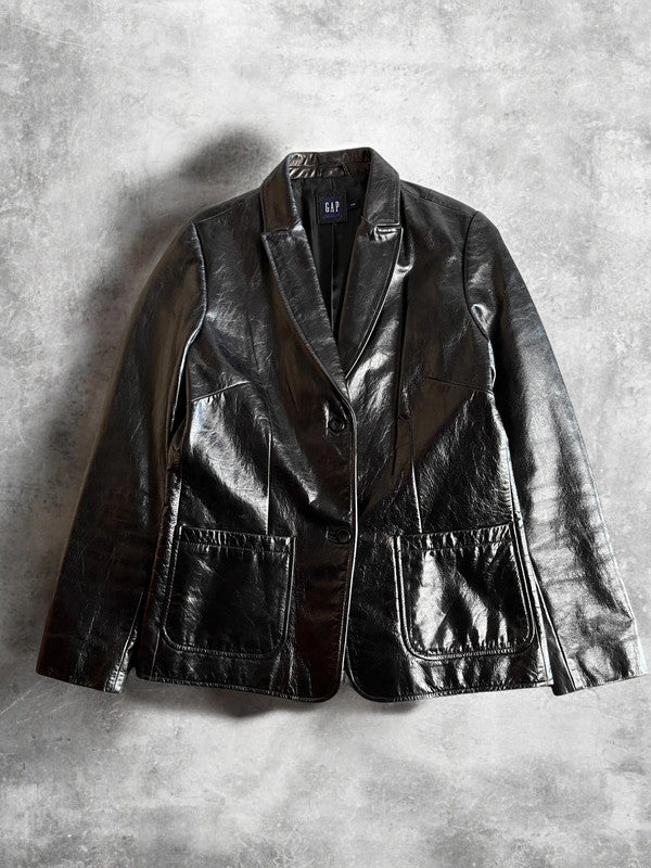 GAP Vintage Leather Jacket Blazer Medium