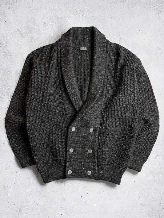 Vintage Chunky Grunge Wool Cardigan Large