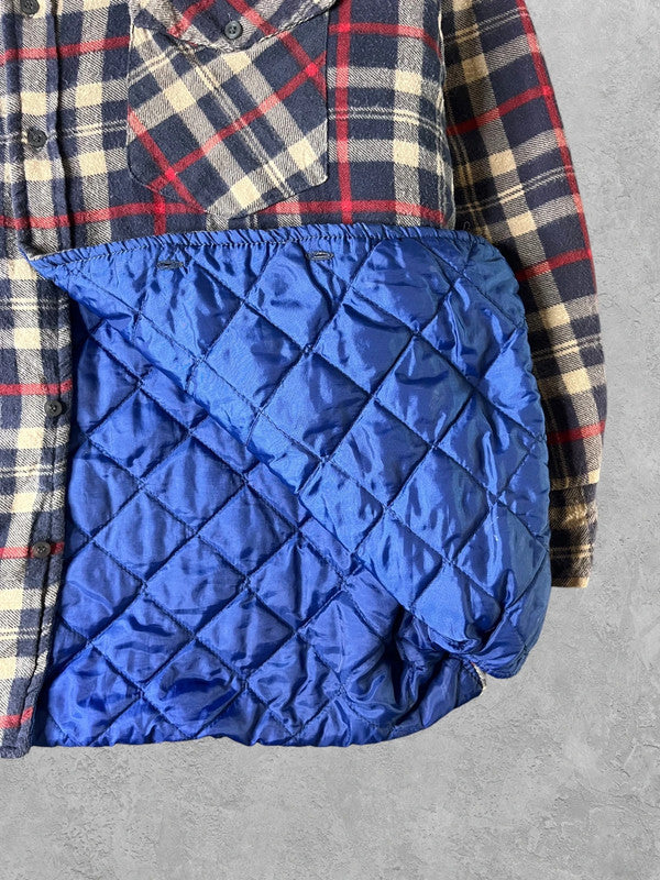 Vintage Padded Flannel Overshirt Large