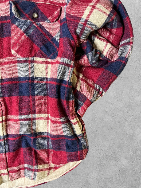 Vintage Padded Flannel Lumberjack Shirt Large