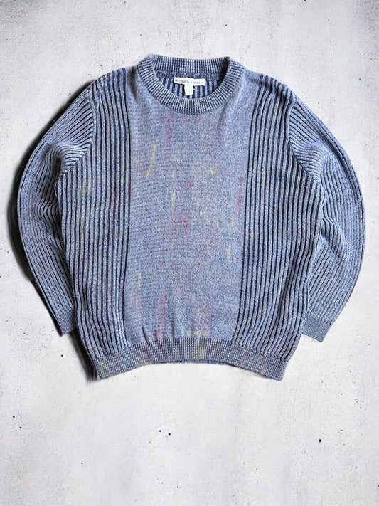 Vintage Y2K Ribbed Grunge Jumper XL