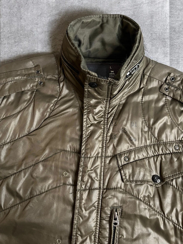 G Star Raw Quilted Military Jacket Large