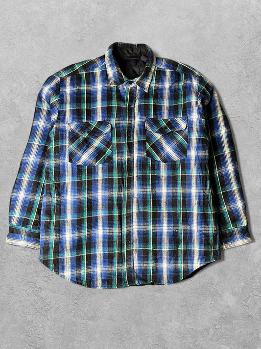 Vintage Padded Flannel Shirt Large