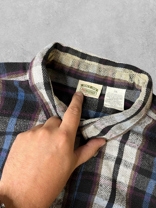 Vintage Heavyweight Flannel Shirt XXL