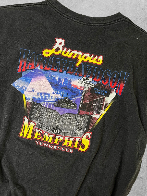 Harley Davidson Memphis 1996 Vintage T Shirt XL