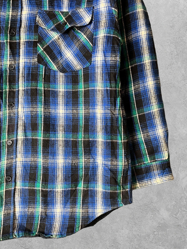 Vintage Padded Flannel Shirt Large